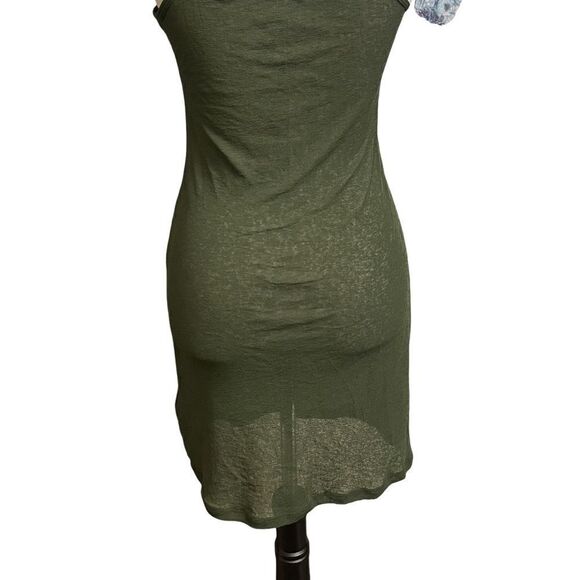 Topshop Deep Green Sheer Slip Dress w/Lots of Stretch (Size: 6) - Picture 8 of 10